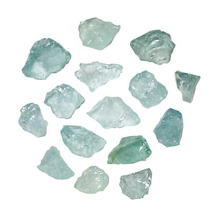 Gardencontrol Recycled Fire Pit Glass, Aqua GA1690568